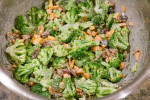Broccoli Salad ready to chill