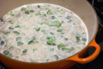 Broccoli cheese soup recipe before adding cheese