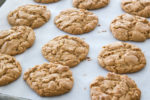 Flour-less peanut butter cookies right out of the oven
