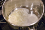 butter melting in a medium saucepan