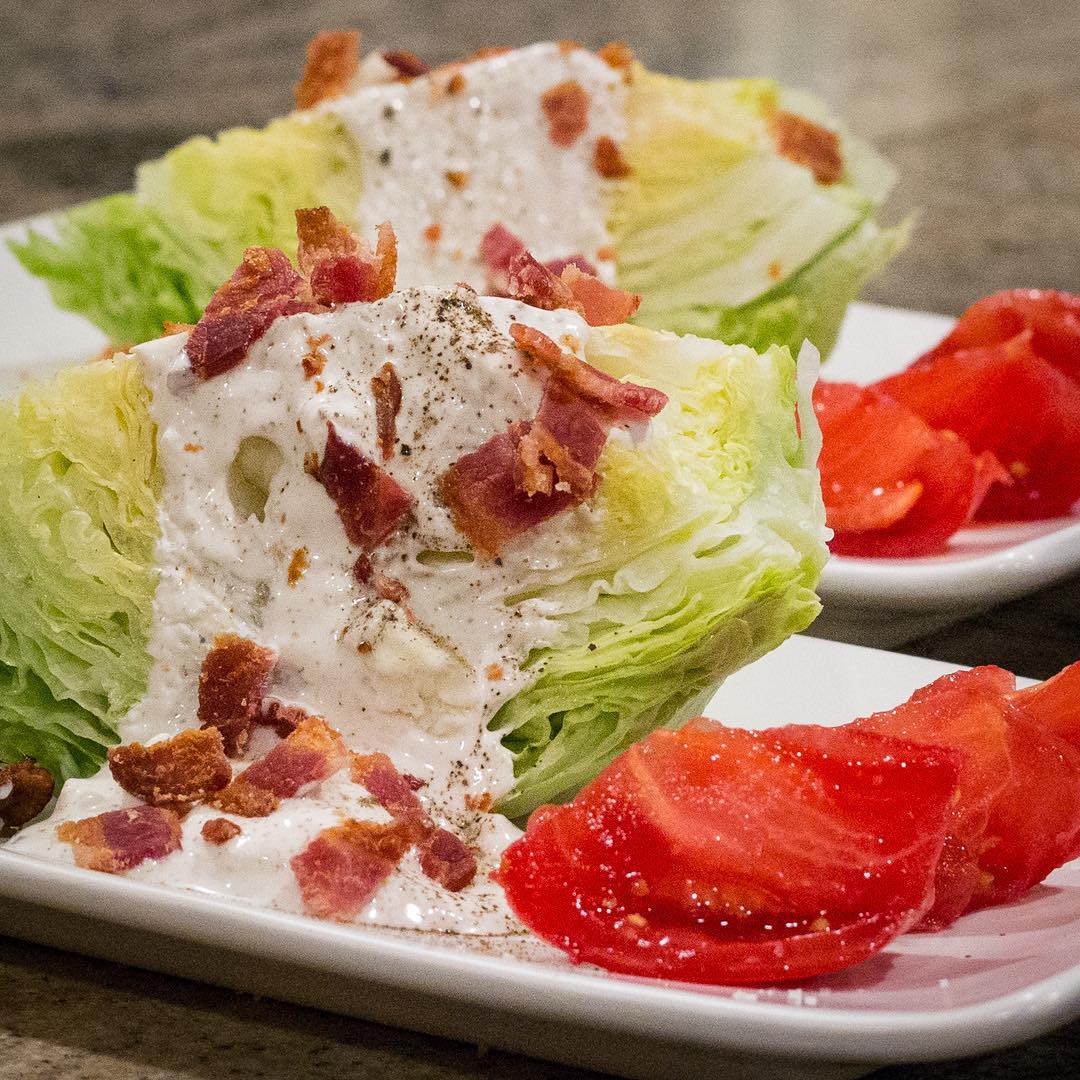 Steak House Style Iceberg Wedge Salad
