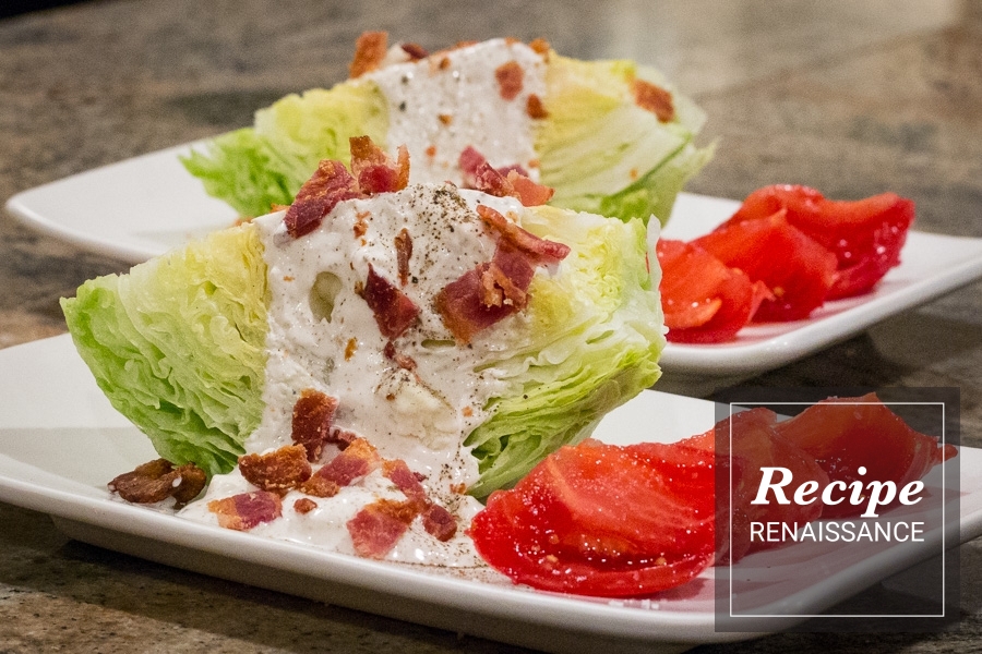 Steak House Style Iceberg Wedge Salad Recipe